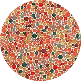 teste de daltonismo ishihara, placa número 5